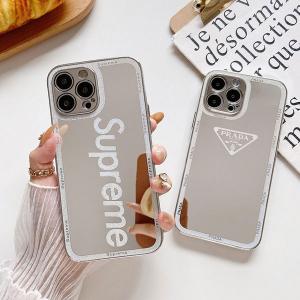 オシャレ Supreme Prada iphone13pro maxケース シュプリーム アイフォン13/13プロカバー ブランド プラダ iphone12/12pro max/11プロマックス携帯ケース