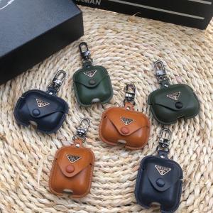 プラダ Airpods3ケース Airpods 第三世代 Airpods3 カバー ブランド Prada Airpods pro ケース Airpods 2 1 エアーポッズ3 ケース カラビナ付き ...