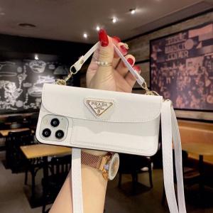 プラダ iPhone16/15/13/13Pro Maxケース ショルダータイプ プラダ アイフォン13Pro/12/12pro maxケース カードポケット付き iPhone11/11proカバー