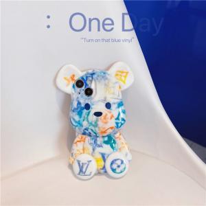 ルイヴィトン iPhone13/13 Pro/13 Pro Maxケース テディベア 3D キュート カートゥーン ブランド LV iPhone12/12pro/11pro maxカバー