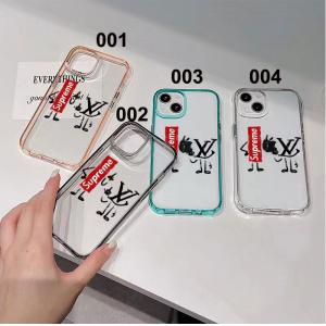 シュプリーム ルイヴィトンコラボ iPhone13/13 Pro/13 Pro Maxケース クリアケース アイフォン12/12pro maxカバー Supreme LV iphone12プロ/11携帯カバー