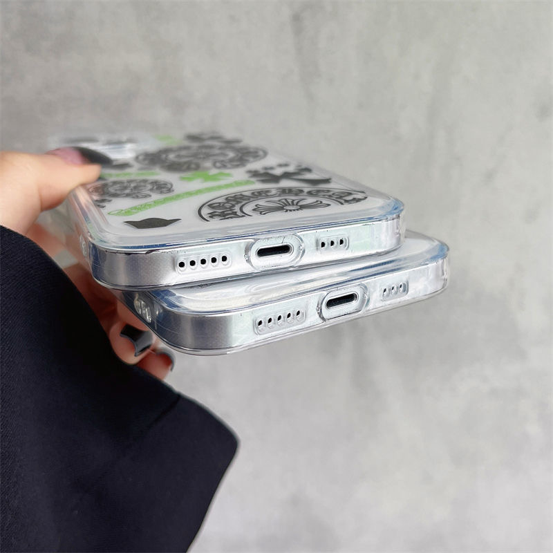 メンズ iPhone12 12 Proクリアケース クロムハーツ