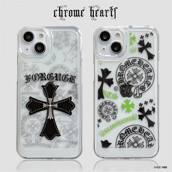 クロムハーツ iPhone13/13プロケース 透明ケース クリア アイフォン13pro maxカバー Chrome Hearts iphone12/12pro maxカバー ブランド iphone11pro maxソフトケース