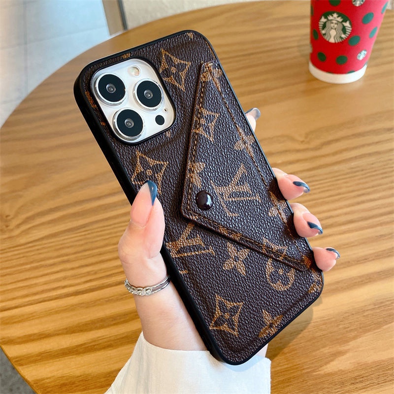 カードポケット付き iPhone13pro maxケース ルイヴィトン