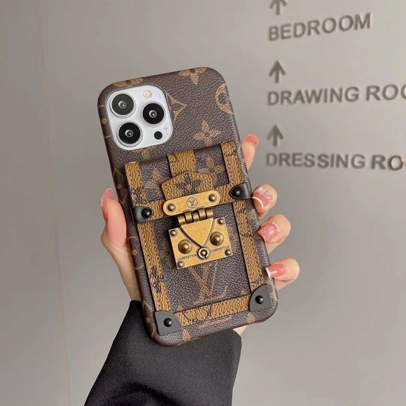 カードポケット付き iPhone13pro maxケース ルイヴィトン