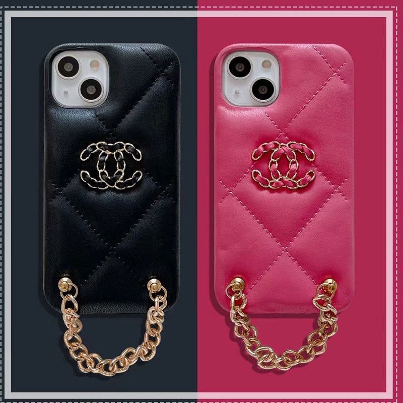 Chanel iPhone13pro maxケース ショルダーチェーン付き