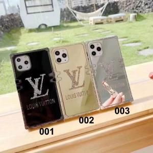 ルイヴィトン iPhone14/14 pro maxケース スクエア型 四角 アイフォン13/13プロカバー ブランド キラキラ iPhone12/12pro max携帯ケース オシャレ