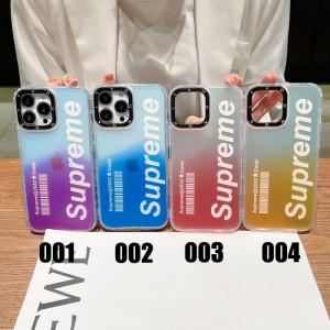 シュプリーム iPhone14/14 Pro Maxケース 半透明 アイフォン14プロカバー オシャレ Supreme iphone13/13pro/12pro max保護カバー 可愛い