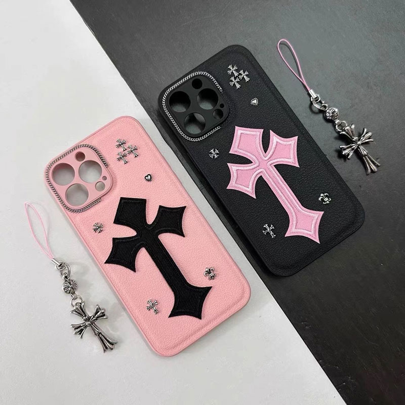 クロムハーツ iPhone14ケース ストラップ付き