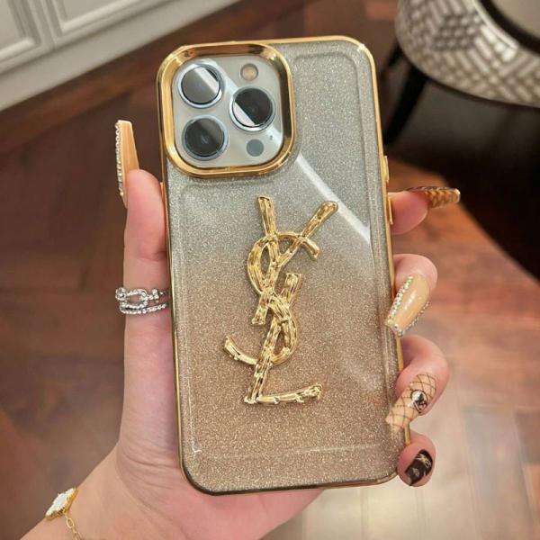 イヴ・サンローラン アイフォン14/14 Pro Maxケース キラキラ iPhone14プロカバー オシャレ YSL iphone13/13pro/12pro max保護カバー 人気
