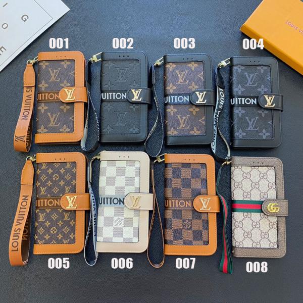 ルイヴィトン 手帳型 アイフォン16/15/15 Pro Maxケース グッチ iPhone15プロカバー ブランド iPhone14/14pro/13pro maxケース LV Gucci iphone12/12プロケース