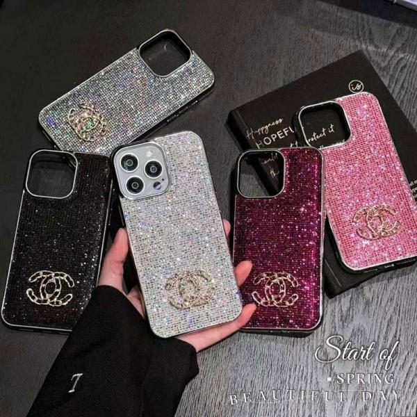 シャネル アイフォン16 16 Pro Maxケース キラキラ iPhone16プロケース ブランド CHANEL iphone15/15pro/14/13/12 携帯ケース 可愛い