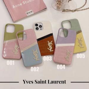 イヴ・サンローラン アイフォン16プロレザーケース 高級 YSL iphone16/16pro maxケース カード収納 ブランド iphone15/14/13/13/11proケース