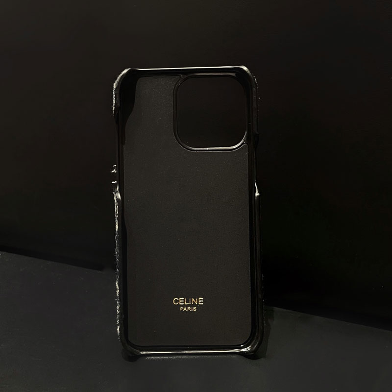 背面ポケット Celine iPhone16ケース